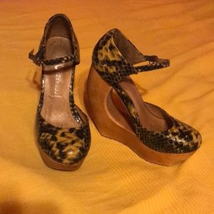 Jeffrey Campbell yellow wooden platforms